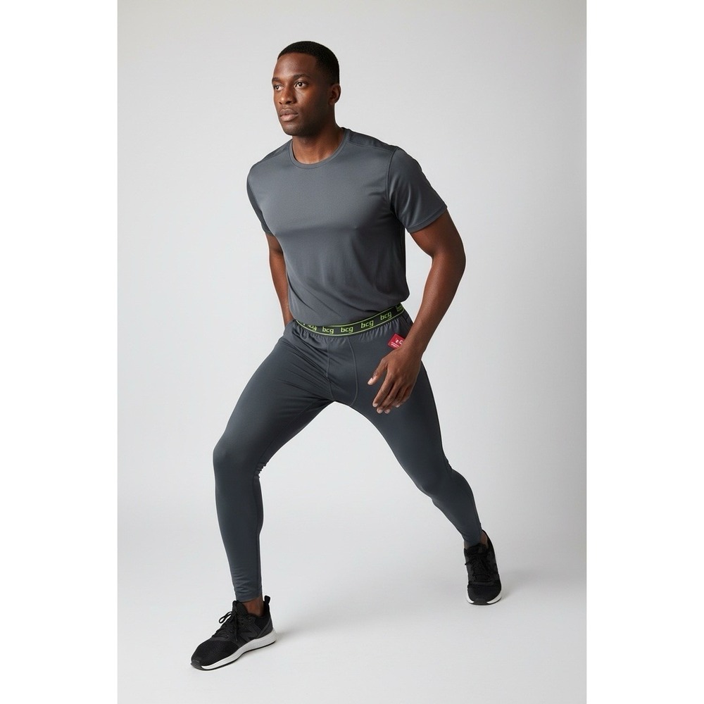 BCG Men's 3XL Training Leggings Black Tru-Wick NWT